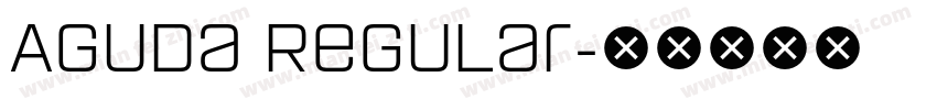 Aguda Regular字体转换